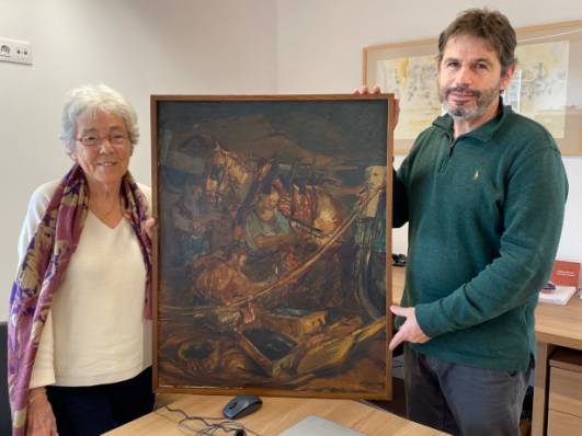 Donació a Tossa d’un valuós quadre a l’oli de Créixams