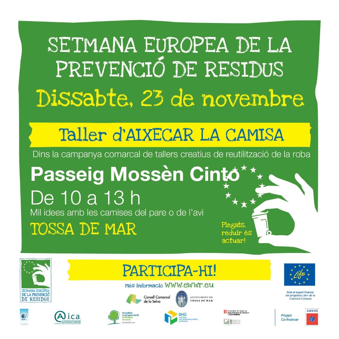 Setmana Europea de la Prevenció de Residus a Tossa